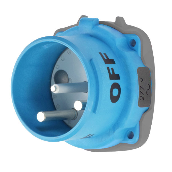 33-68245-C-K04 - DS100C INLET POLY BLUE SIZE 4 TYPE 3R 1P+N+G 100A 277 VAC 60 Hz NO AUX